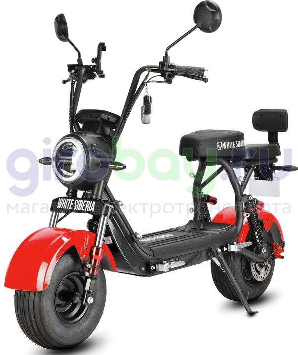 Электроскутер WHITE SIBERIA MINI R 2500w 3.0 (60V/21Ah) - Красный фото №10