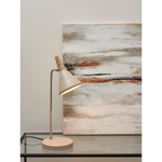 Лампа настольная thor, D21х58 см, бежевая