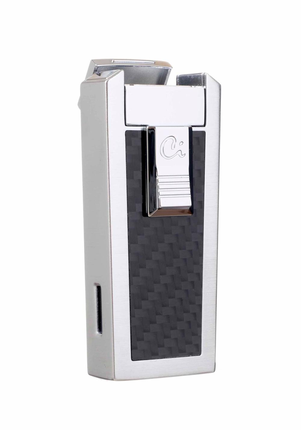 Зажигалка Caseti сигарная, турбо (тройное пламя), карбон CA439-1