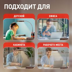 Настольный светильник ЭРА NLED-436-8W-WOOD светодиодный дерево