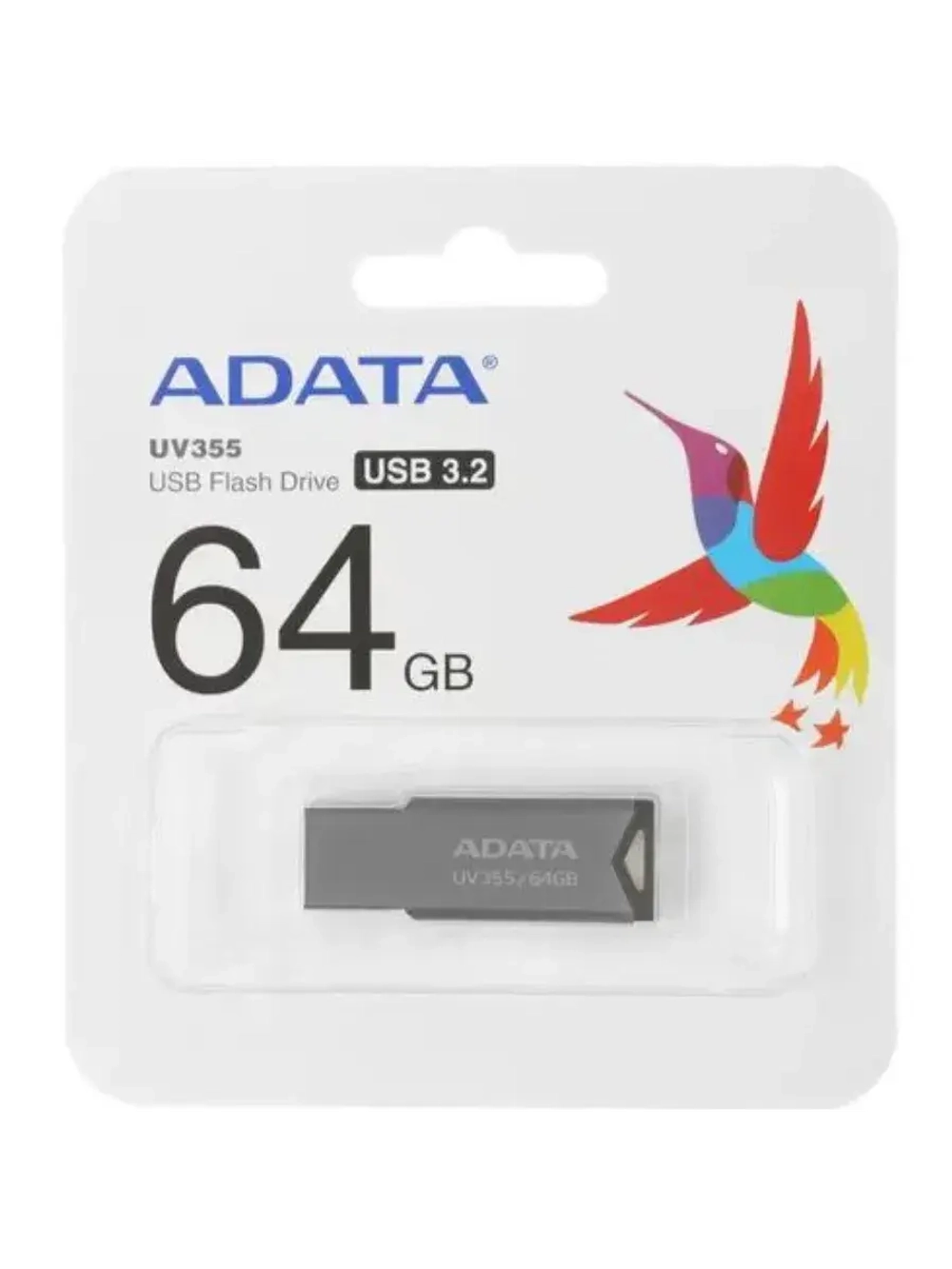 Память USB Flash 64 ГБ UV355 AUV355-64G-RBK GREY