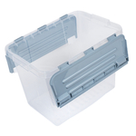 Контейнер для хранения VERDE LEON 26л с распашными крышками прозрачный