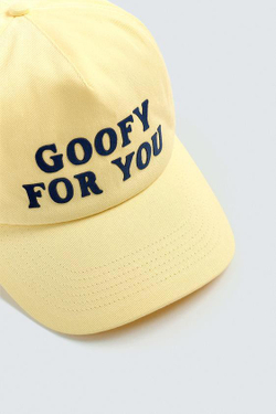 ZARA HARRY LAMBERT X DISNEY КЕПКА С ТЕКСТОМ, ЖЕЛТЫЙ