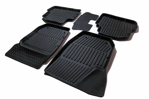 Коврики резиновые в салон 3D PREMIUM для Skoda Fabia (2010-2014) SRTK.PR.SK.FAB.10G.02050