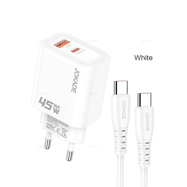 JOKADE JB0145, Зарядное устройство PD45W + 22.5W на устройства Type-C