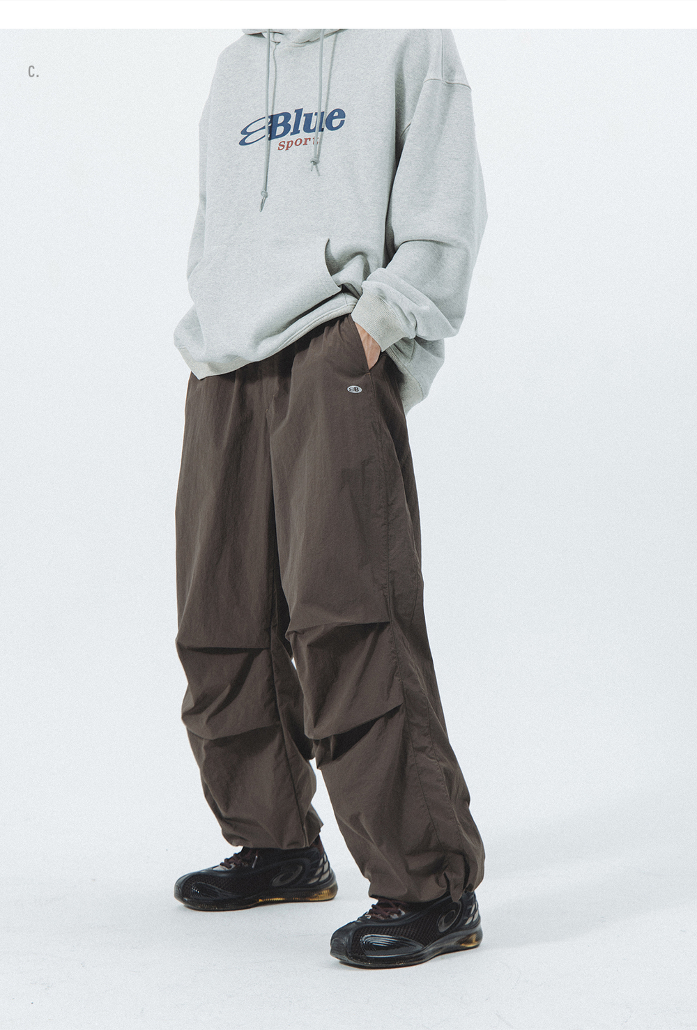 Брюки Nothomme Blue Paratrooper Pants Warm Brown
