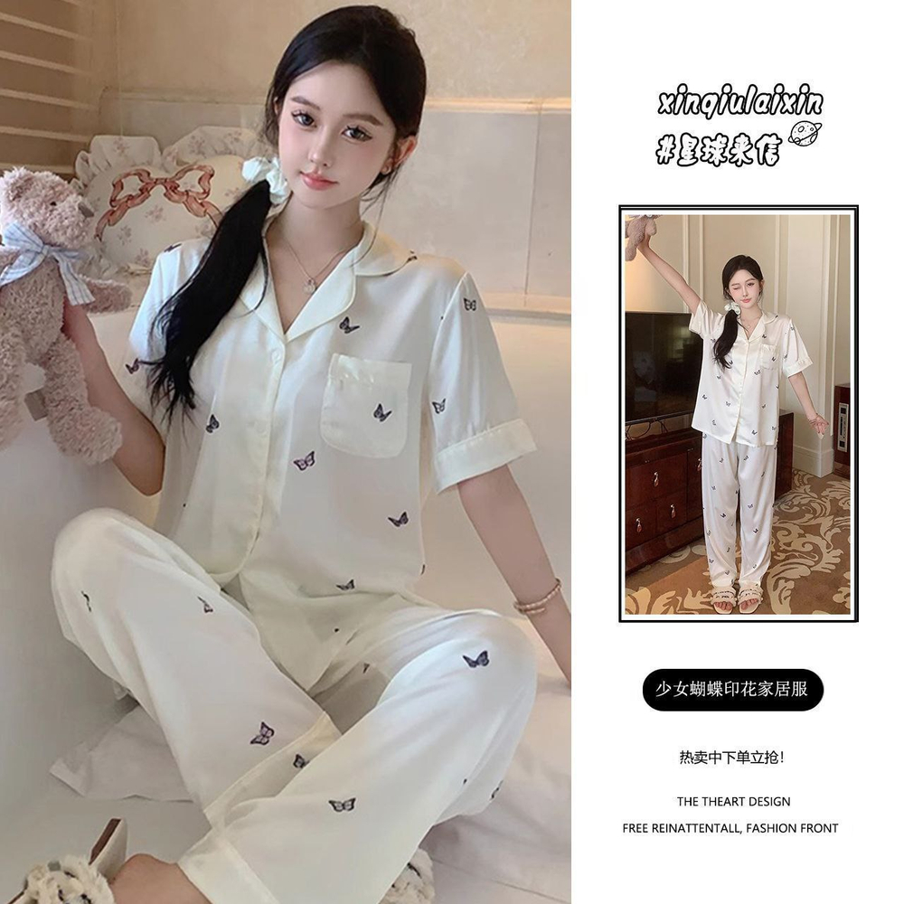 Женская шелковая пижама