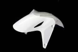 61101-MGZ-J00ZE (61101-MGZ-J01ZE), FENDER, FR. *NHA87P*. Front Fender Honda CB500F, CBR500R, WHITE, 2013-2015