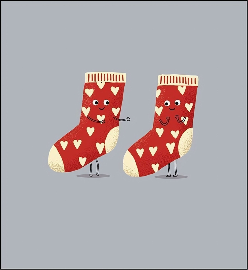 Открытка 121*183мм. "Носки" (АртДизайн), 1 шт.