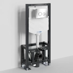 Инсталляция для унитаза WasserKraft Dill 61TLT.010.ME.CH01 с кнопкой хром