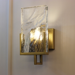 Бра Cloyd MINERAL W1 / выс. 30 см - хрусталь - латунь (арт.20165)