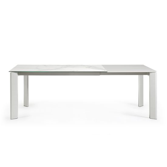 Стол Atta 160 (220) x90 керамика белый