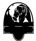 HSS&SG Адресная табличка из металла "Медведь"