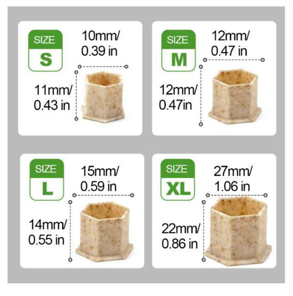 Колпачки для краски биоразлагаемые