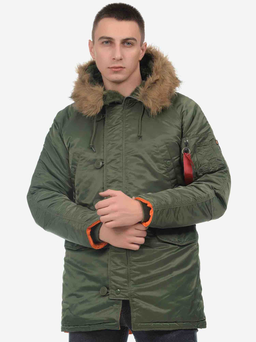 Мужская зимняя куртка (Зеленая) Т31