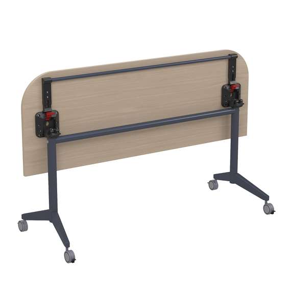 8ФСРР.103 Складной радиусный стол-трансформер с фиксаторами (1650*600*750)