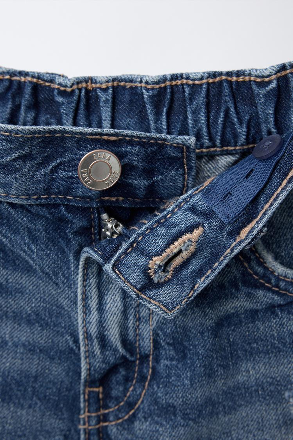 ZARA ДЖИНСОВЫЕ ШОРТЫ, СИНИЙ