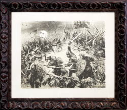 Шевченко В.Г.  (1922–2008). Битва за Русь. 1970-е, Литография