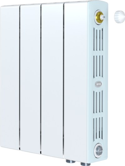 Радиатор биметаллический Rifar SUPReMO Ventil 350 4 секции нижнее правое подключение