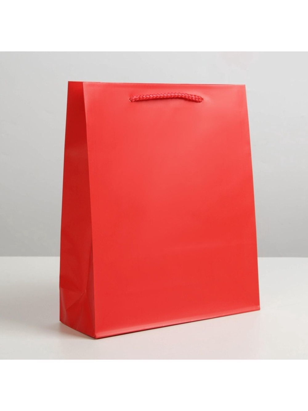 Пакет подарочный ламинированный, упаковка, «Красный», ML 21 х 25 х 8 см.