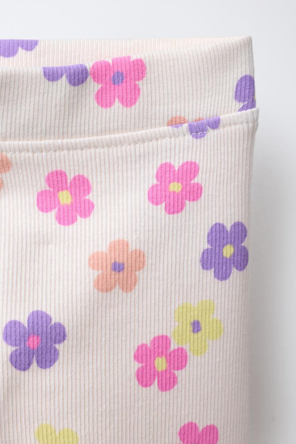 ZARA ЛЕГИНСЫ В РУБЧИК С ПРИНТОМ, ЦВЕТ МАЛЬВЫ