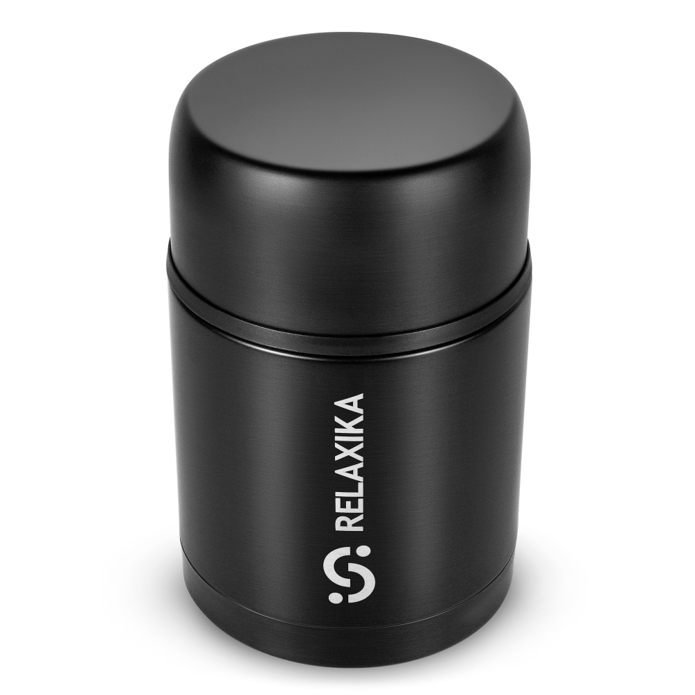 Термос для еды Relaxika 301 (0,7 литра), черный
