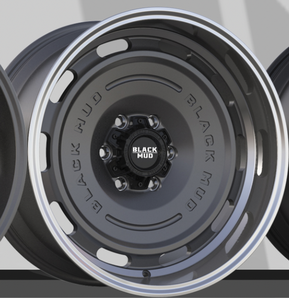 Диск колесный, кованый rt560N R17 8,0 ЕТ0 Black Mud Wheels Matte Bronze Machined Lip Eadge