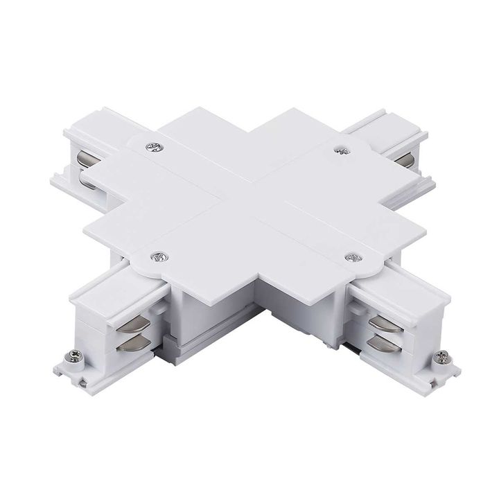 Соединение крестовое встраиваемое с подводом питания к треку 5030xx-R Quattro Lightstar 503146-R