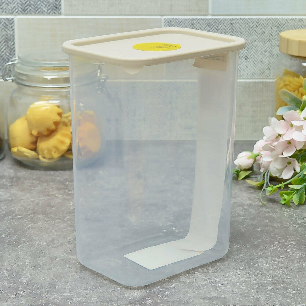 Банка для сыпучих продуктов 2л "Sugar&Spice Vanilla", латте