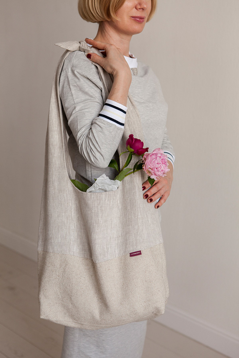 Сумка на плечо Luxberry Eco City льняная фото