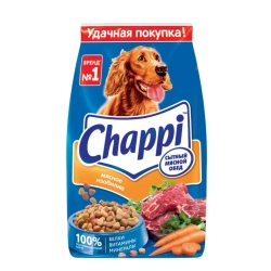 Chappi сытный мясной обед сухой корм для собак мясное изобилие - 2,5 кг