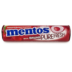 Жевательная резинка Mentos Вишня 15.5 гр