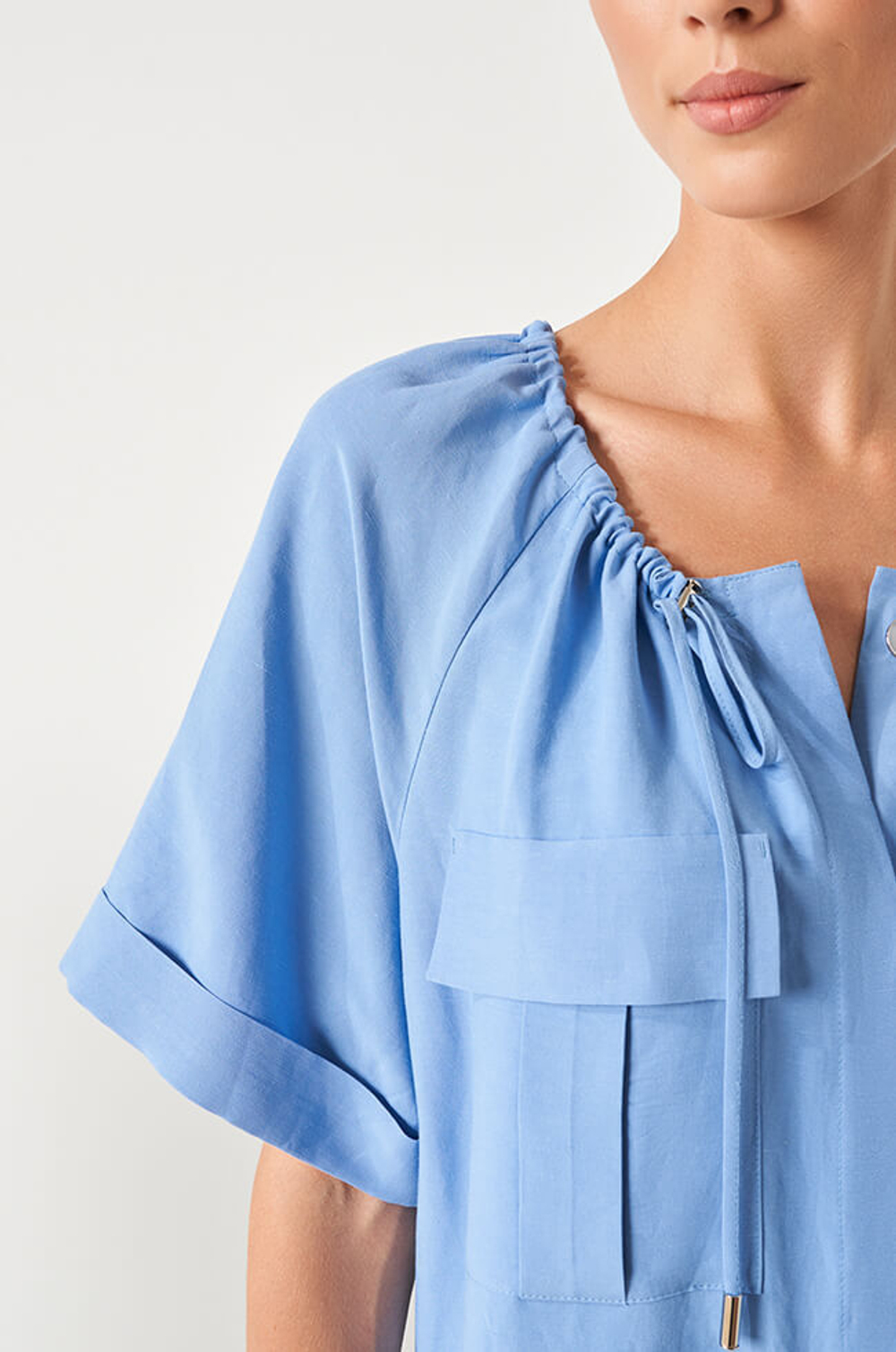 51487 Платье женское (голубой)