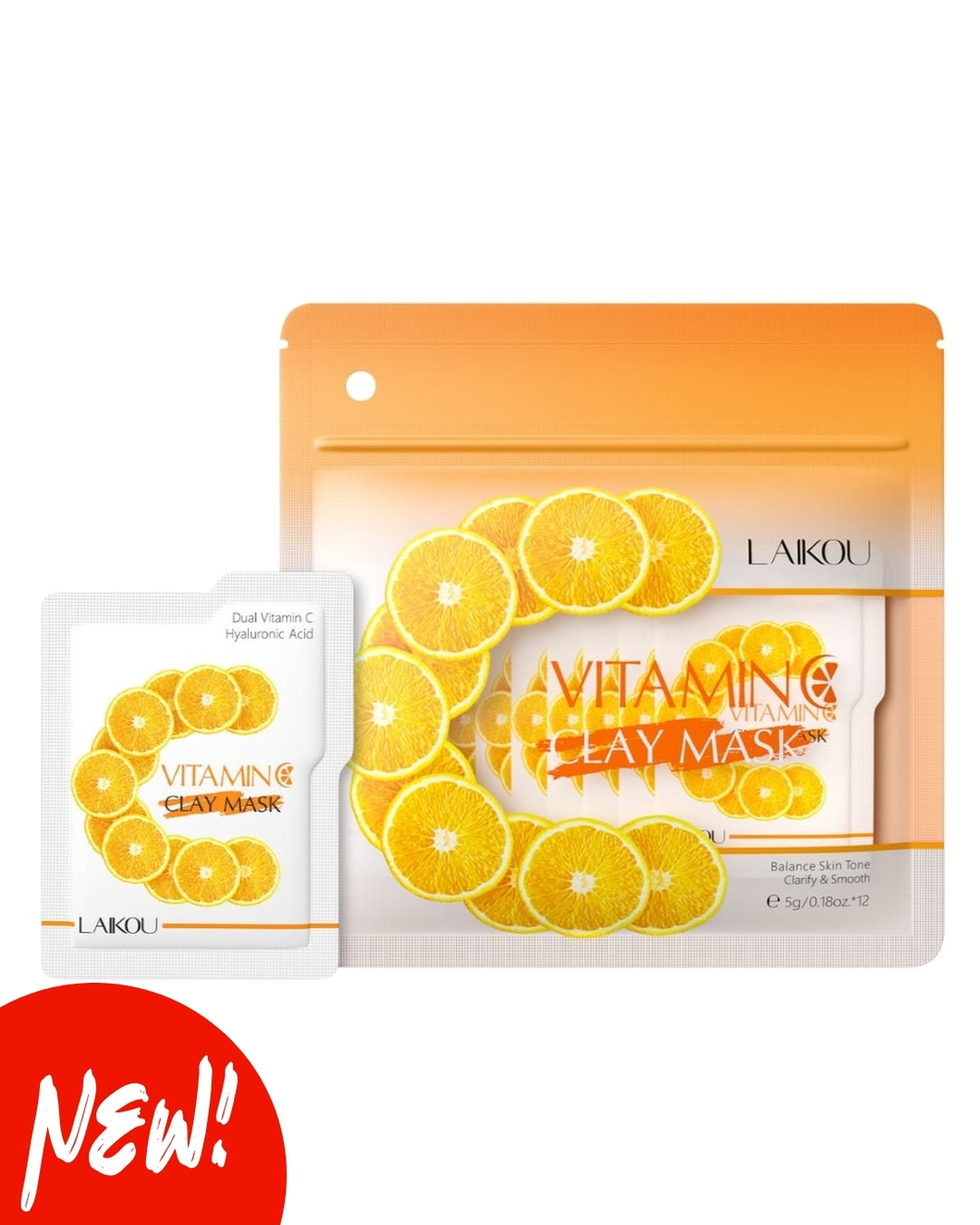 Глиняная маска для лица с витамином С