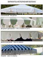 Зонт профессиональный 4х4 м Theumbrela Semsiye Evi Lux Telescopic Manuel, бежевый