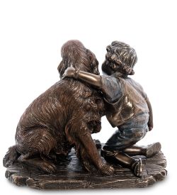 Veronese WS-989 Статуэтка «Мальчик с собакой»