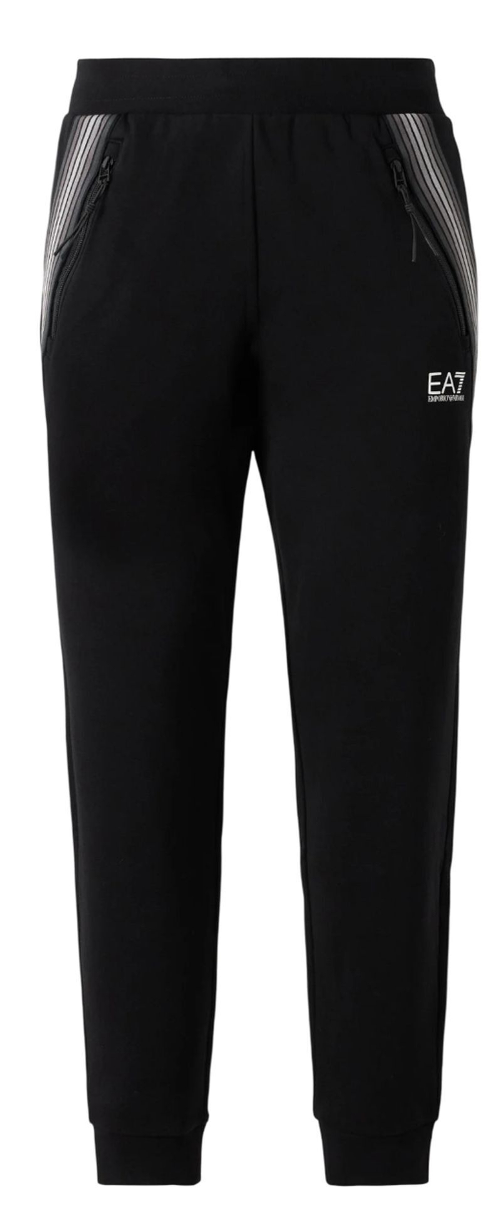 Мужские теннисные штаны EA7 Man Jersey - black beauty