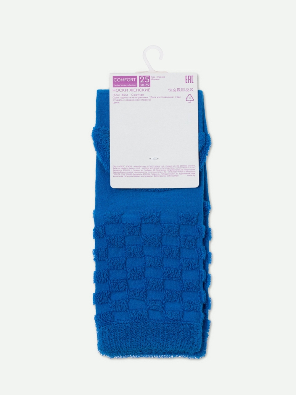 CONTE COMFORT Махровые носки из хлопка с объемными рисунками