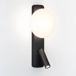 7048/5WL HIGHTECH ODL25 473 металл/акрил черный Настенный светильник IP20 LED 1*5W + 1*3W 2700K CRI>90 ALBERGO