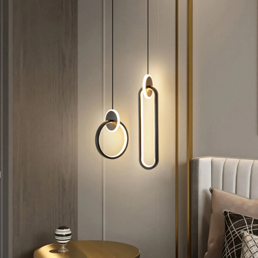 Светильник подвесной светодиодный Lanbos, 6 Вт LED, 3 кв м, черный