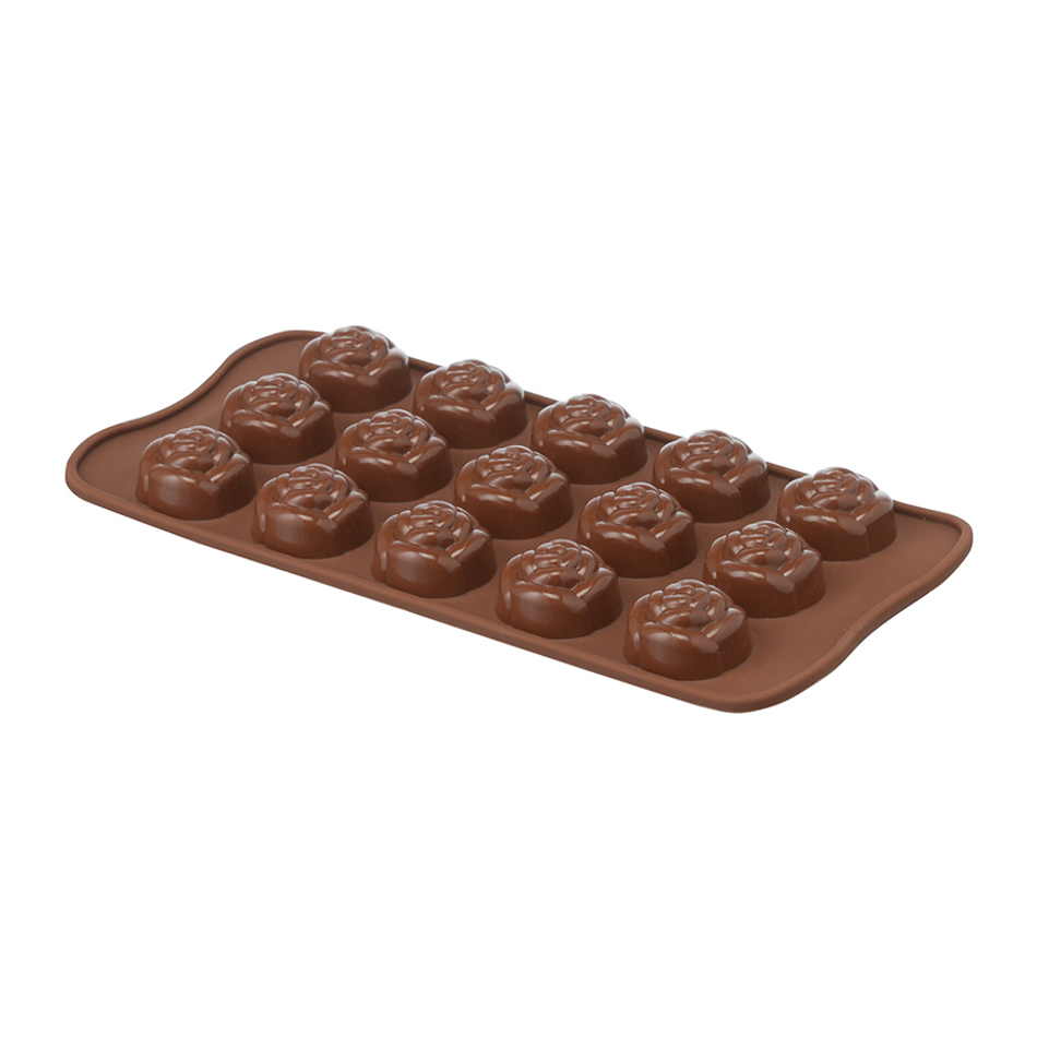 Форма силиконовая для приготовления конфет rose, 11x21 см