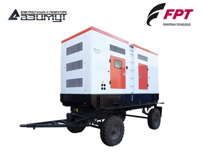 Дизельный генератор Азимут ЭД-500-Т400-1РПМ20 FTP-Iveco на шасси в капоте