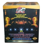 Батарея салютов 'Королевские звезды' (СБ-02501-20М) от Белый тигр, 25 выстрелов, 20 мм, модульная