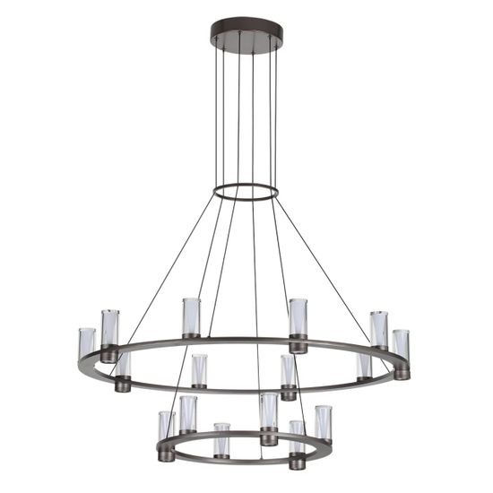 7143/110L HIGHTECH ODL26 513 светильник темный никель/акрилл/металл IP20 LED 93W 5960Лм 3000K 220V DEFANCE