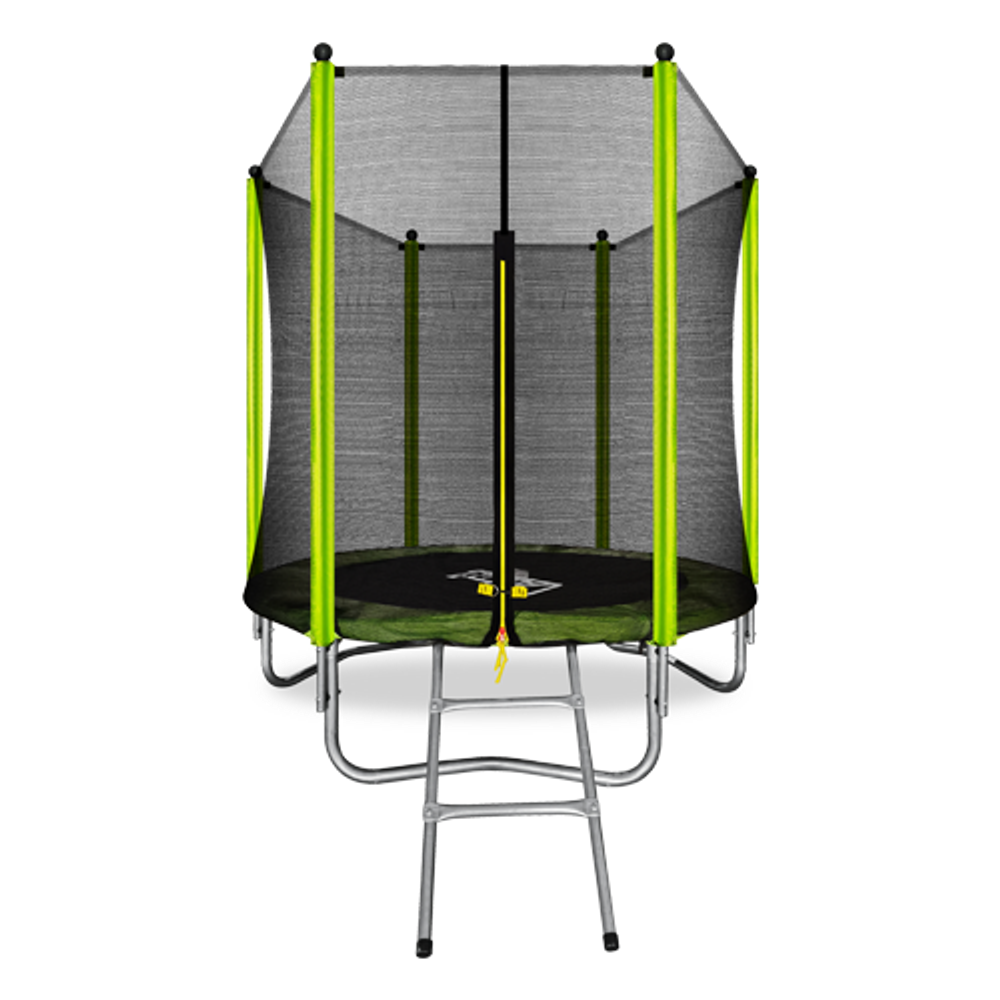ARLAND Батут 6FT с внешней страховочной сеткой и лестницей (Light green)