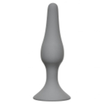 Серая малая анальная пробка Slim Anal Plug Small - 10,5 см.