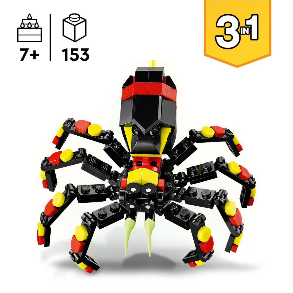 Конструктор LEGO Creator 31159 Невероятный паук 3 в 1 — фото 5