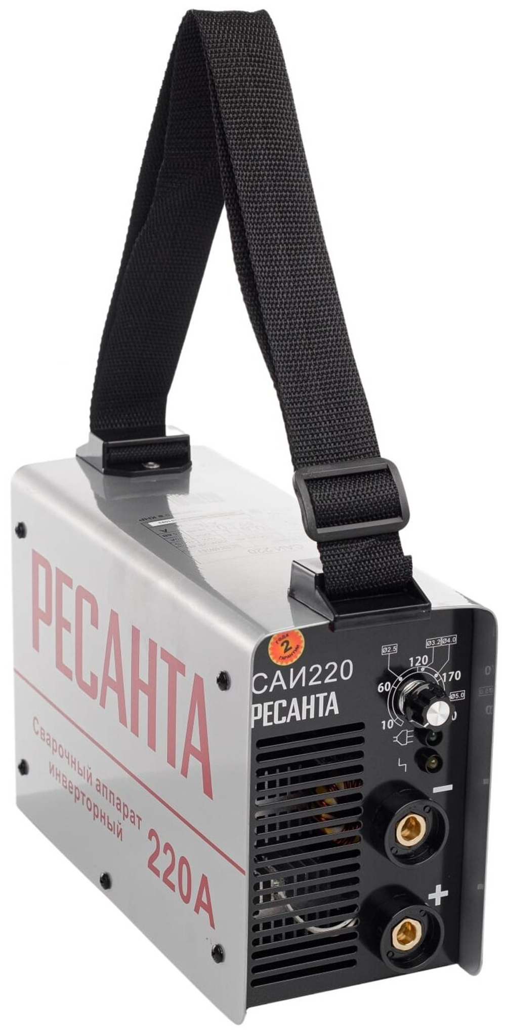 Сварочный аппарат инверторный Ресанта САИ-220 (ММА, 220 А, ПВ - 70%, кейс)