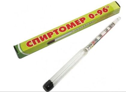 Спиртомер стеклянный (0-80 град.) 105мм (50)