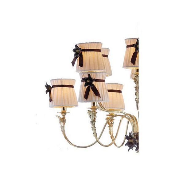 Настенный светильник IL Paralume Marina Luxury 1850/A2 коричневые цветы (Италия)